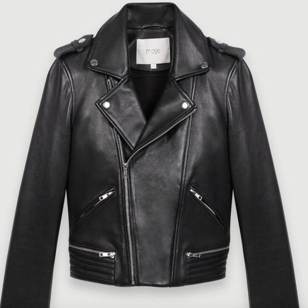 Maje Leather Biker Jacket